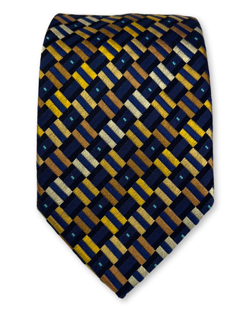 DÉCLIC Rovereto Pattern Tie - Yellow