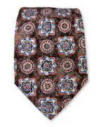 DÉCLIC Termini Pattern Tie - Brown