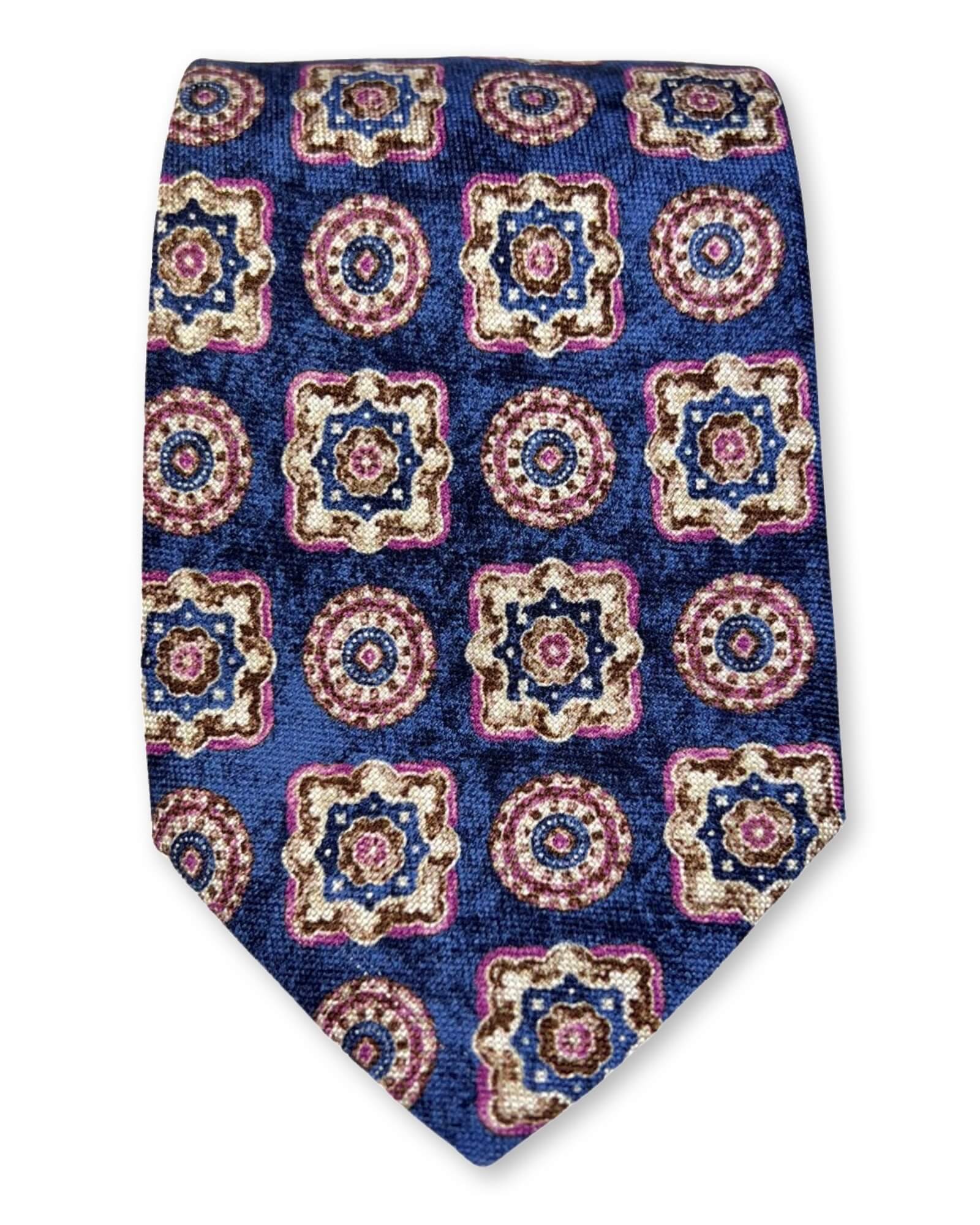 DÉCLIC Termini Pattern Tie - Blue