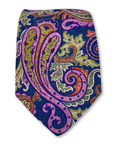 DÉCLIC Butterfly Paisley Hanky - White