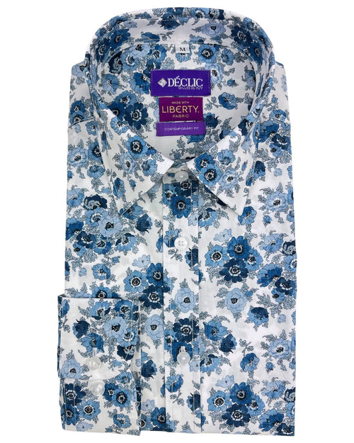 DÉCLIC Liberty Madeleine's Posy Print Shirt - Blue