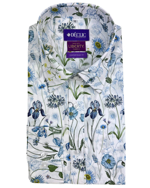 DÉCLIC Liberty Meadow Muse Floral Print Shirt - Blue