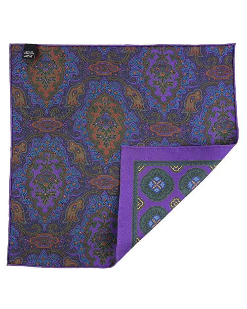 DÉCLIC Thresh Reversible Pocket Square - Purple