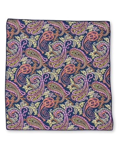 DÉCLIC Priory Reversible Pocket Square - Green