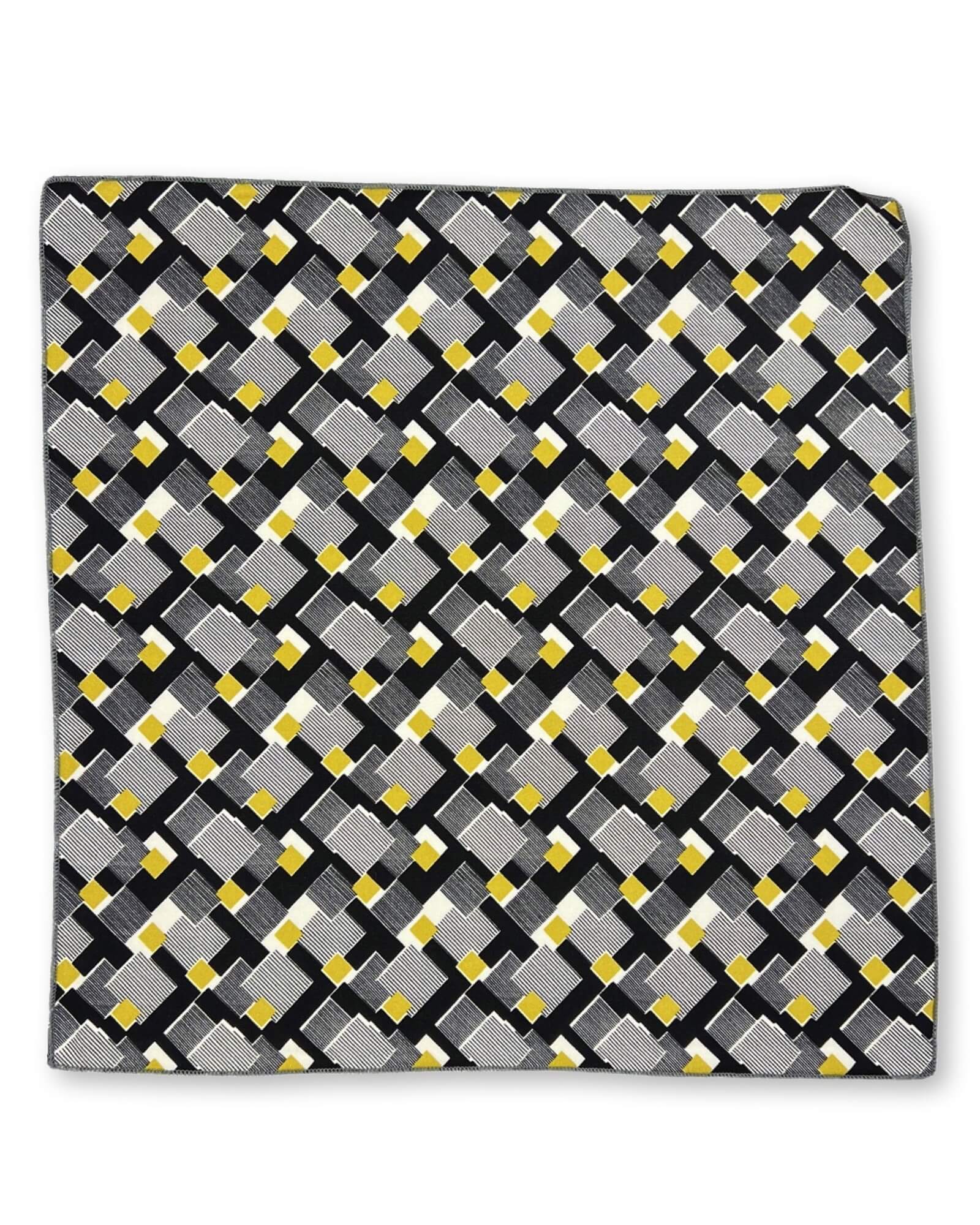 DÉCLIC Tati Print Hanky - Mustard