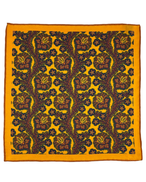 DÉCLIC Segal Paisley Hanky - Mustard