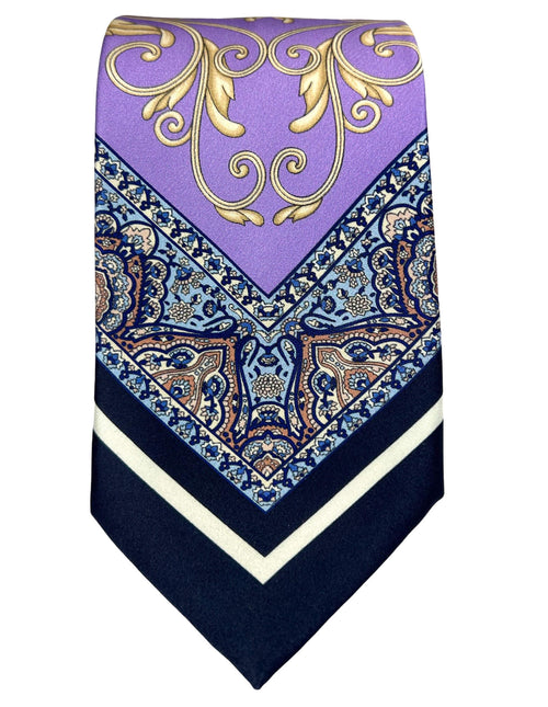 Silvio Fiorello Ciavolo Baroque Tie - Lavender