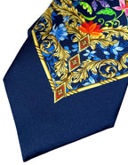 Silvio Fiorello Jianni Floral Tie - Navy