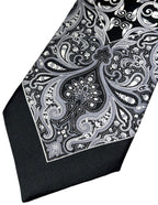 Silvio Fiorello Tindari Paisley Tie - Black