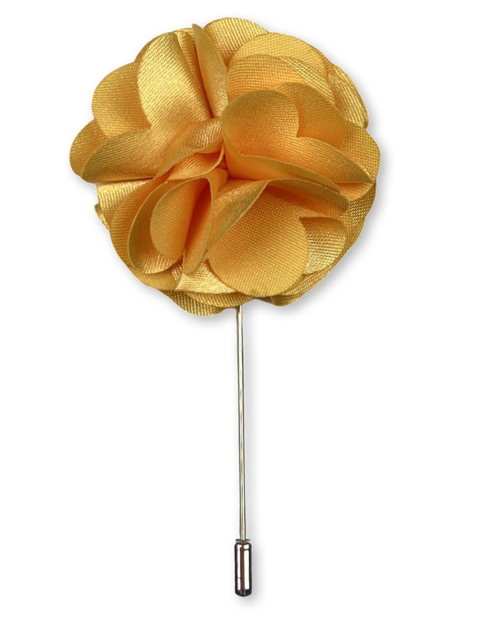 DÉCLIC Ornate Flower Lapel Pin - Yellow