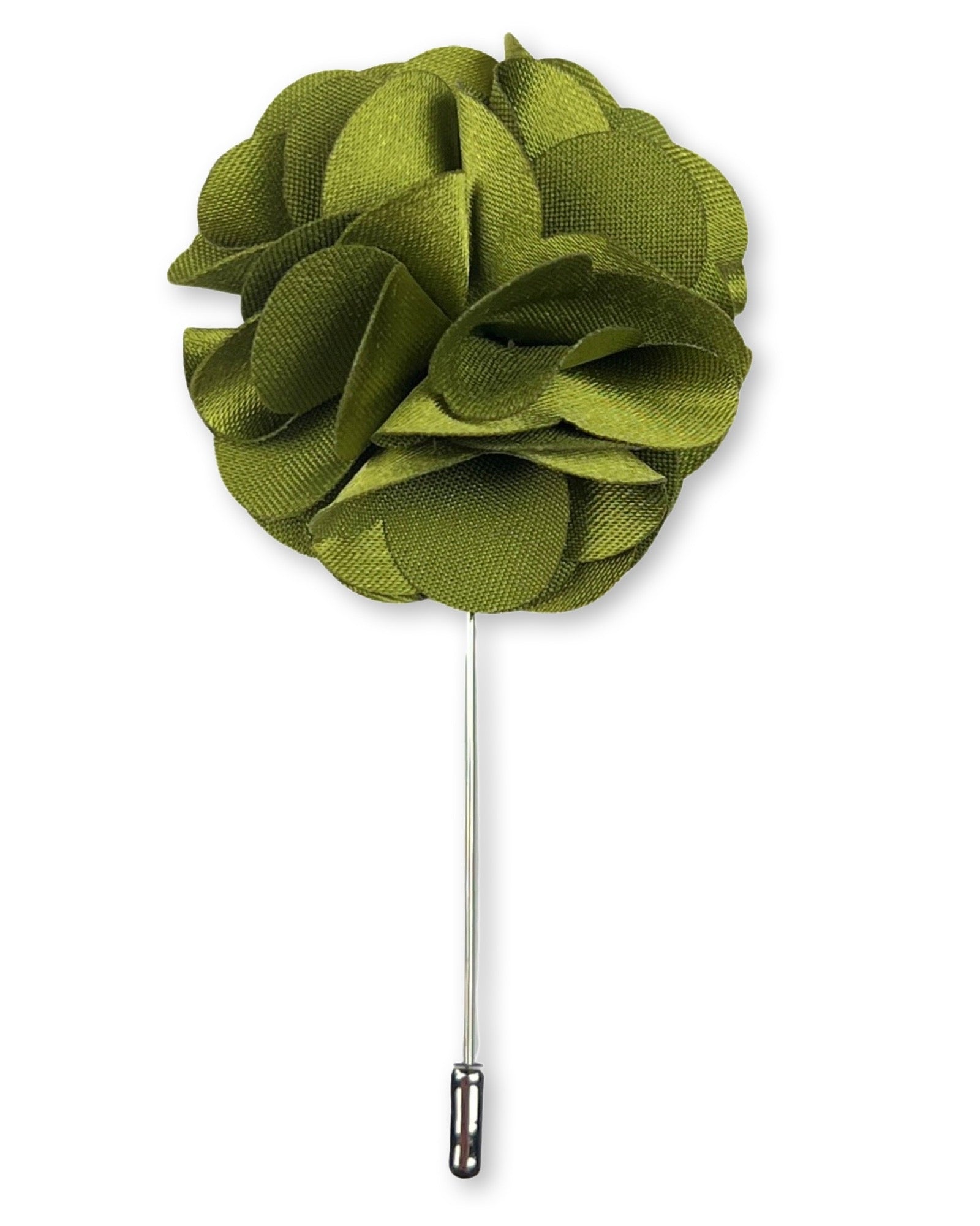 DÉCLIC Ornate Flower Lapel Pin - Green