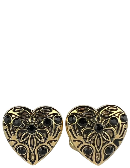 DÉCLIC Diamante Heart Cufflink - Gold