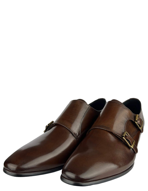 MC Double Monk Shoe - Tan