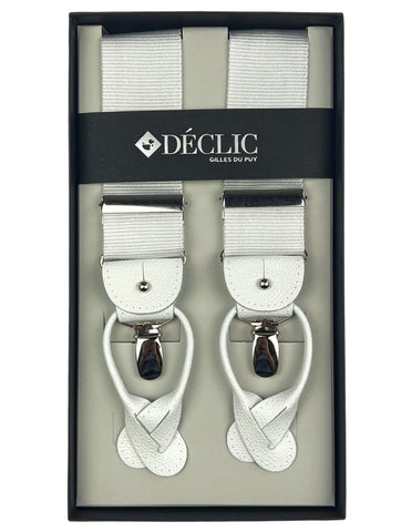 DÉCLIC Ribbed Satin 35mm 2-in-1 Braces - Khaki