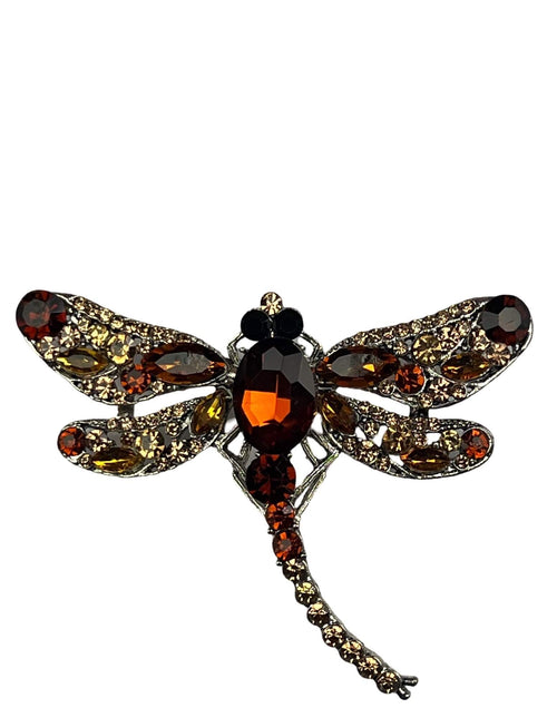 DÉCLIC Dragonfly Pin - Amber