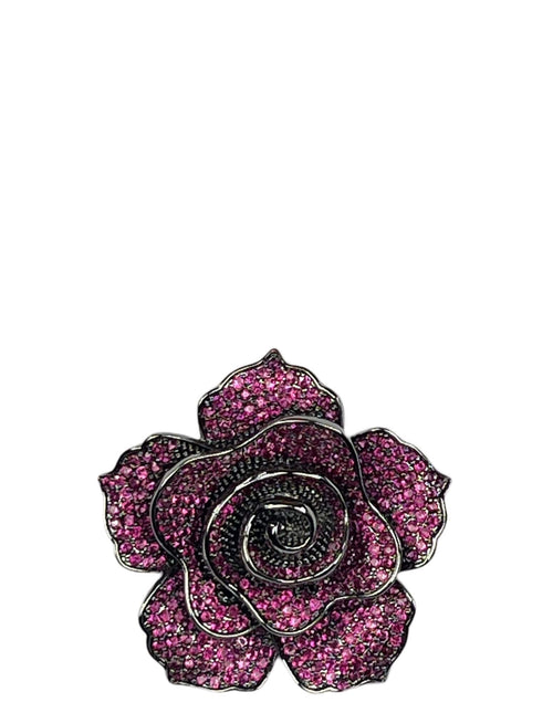 DÉCLIC Rose Zircon Lapel Pin - Pink