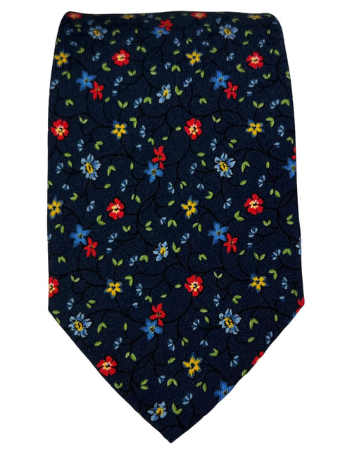 DÉCLIC Lugo Floral Tie - Navy