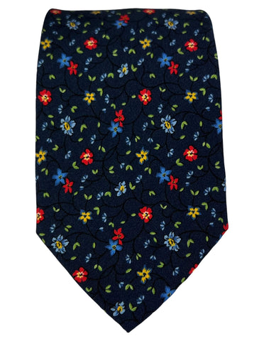 DÉCLIC Belluno Floral Tie - Blue