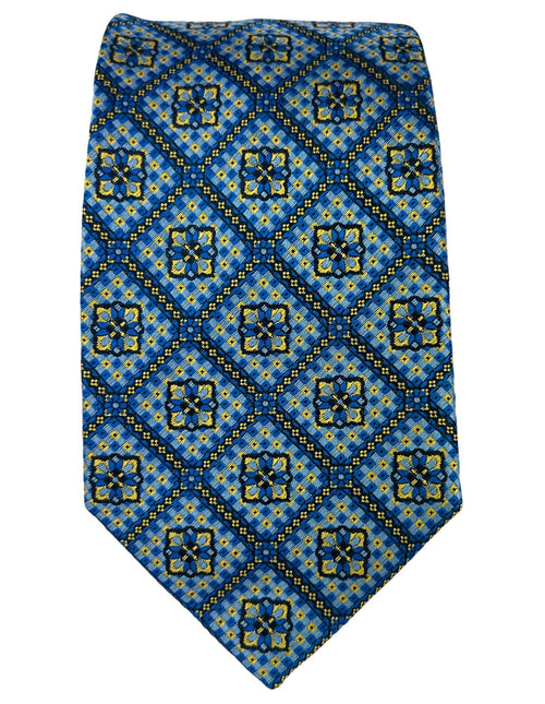 DÉCLIC Nuoro Patterned Tie - Blue