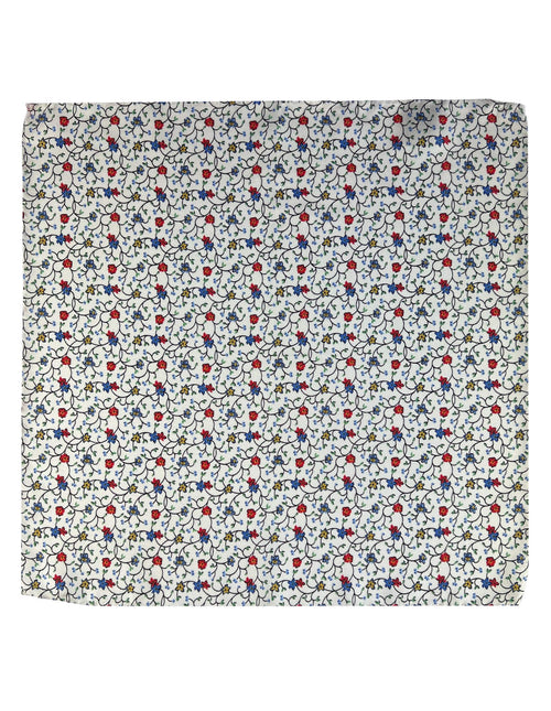 DÉCLIC Lugo Floral Hanky - White