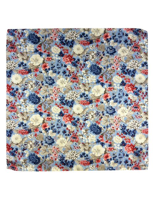 DÉCLIC Marino Floral Hanky - Blue