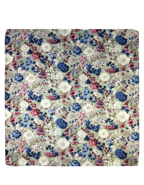 DÉCLIC Marino Floral Hanky - Green