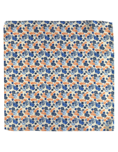 DÉCLIC Asti Floral Hanky - White