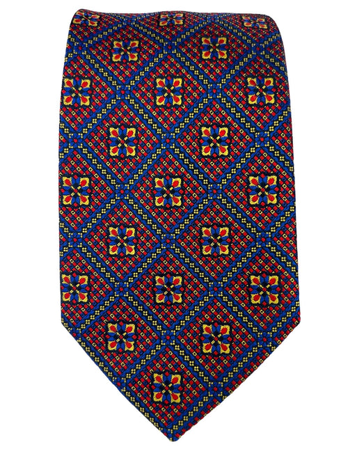 DÉCLIC Nuoro Patterned Tie - Red