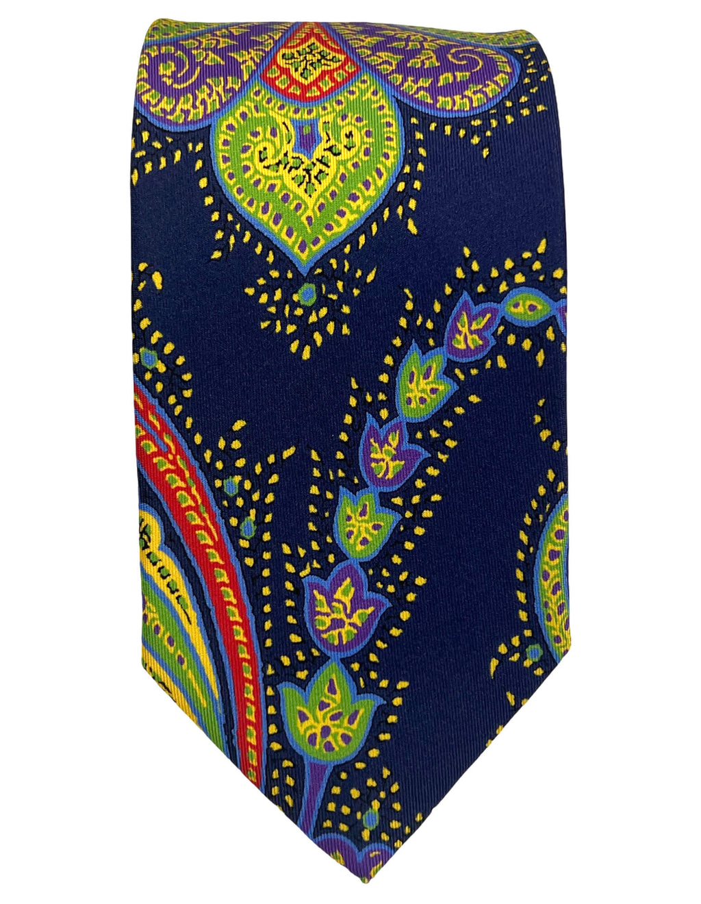 CANTINI Avola Paisley Tie - Navy