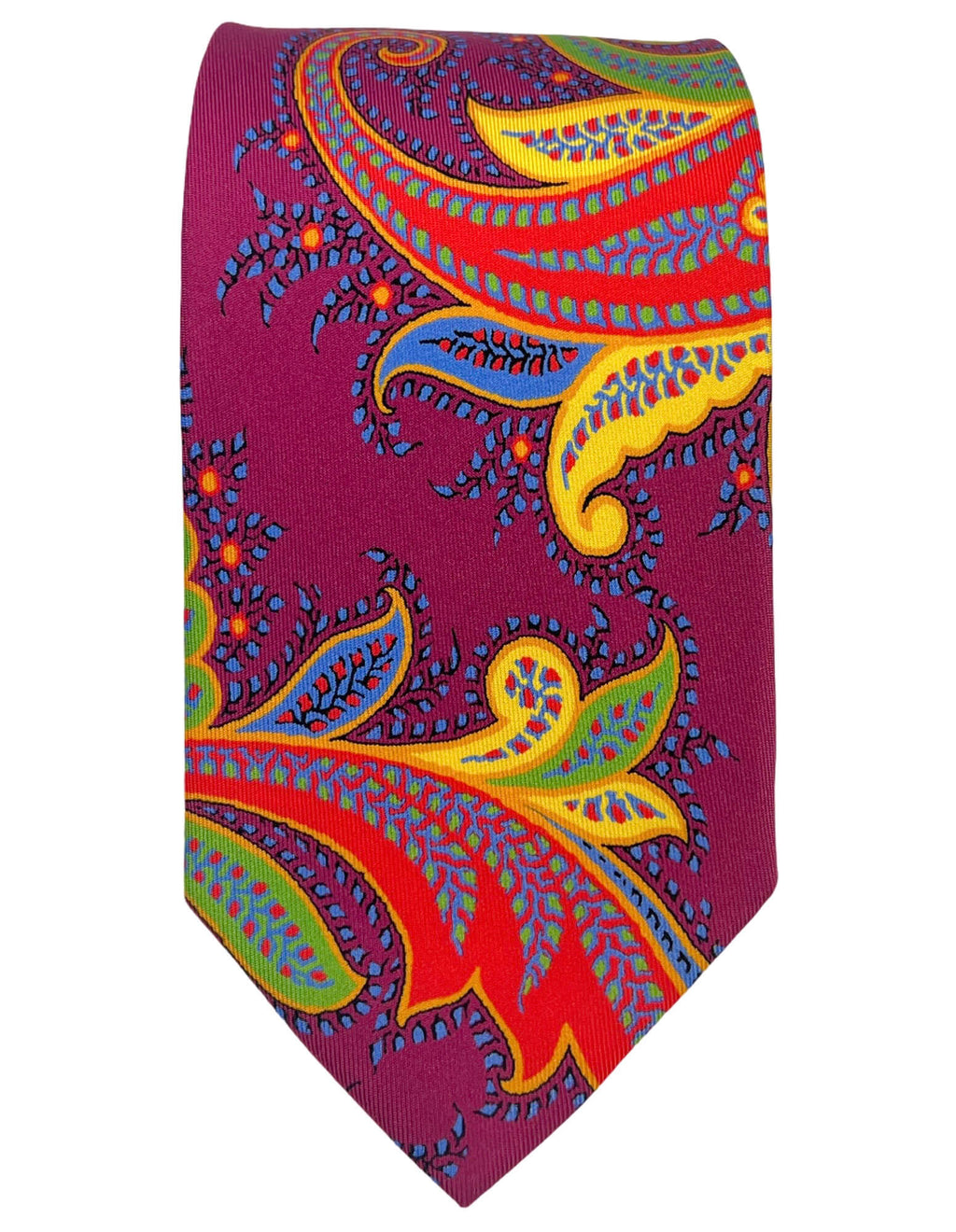 CANTINI Avola Paisley Tie - Magenta
