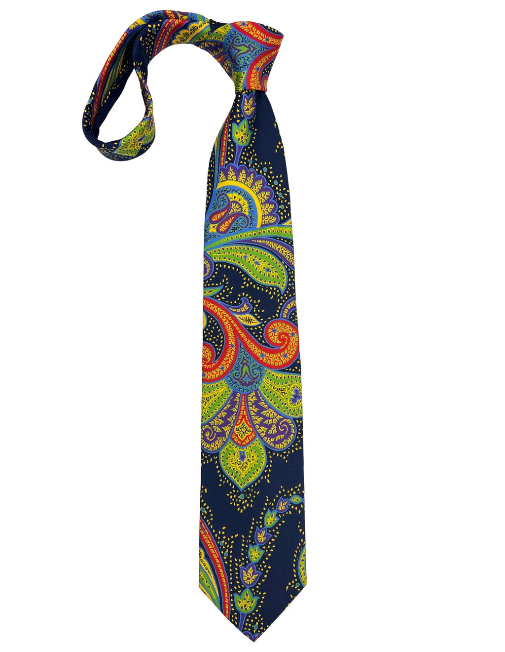 CANTINI Avola Paisley Tie - Navy