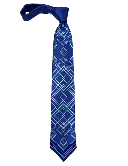 Silvio Fiorello Ispica Patterned Tie - Blue