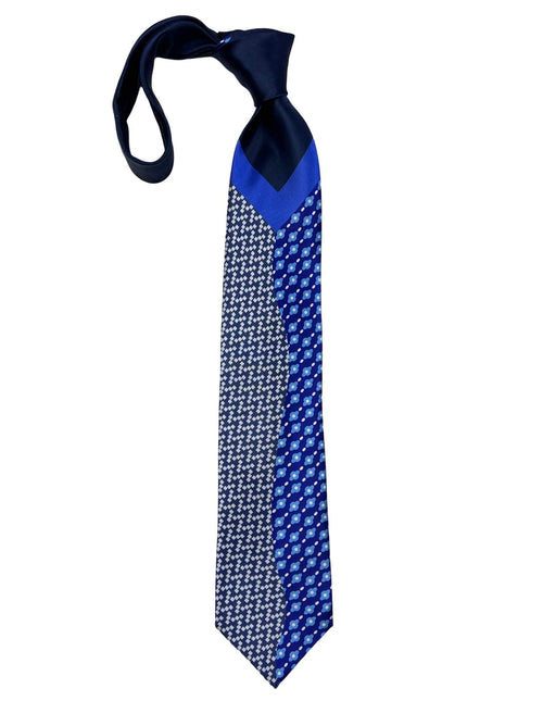 Silvio Fiorello Taormina Patterned Tie - Blue