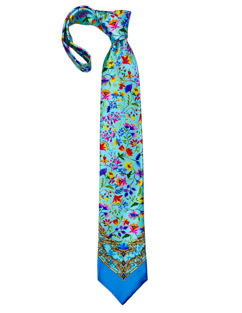 Silvio Fiorello Jianni Floral Tie - Blue