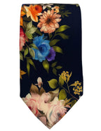 CANTINI Bloom Floral Tie - Navy