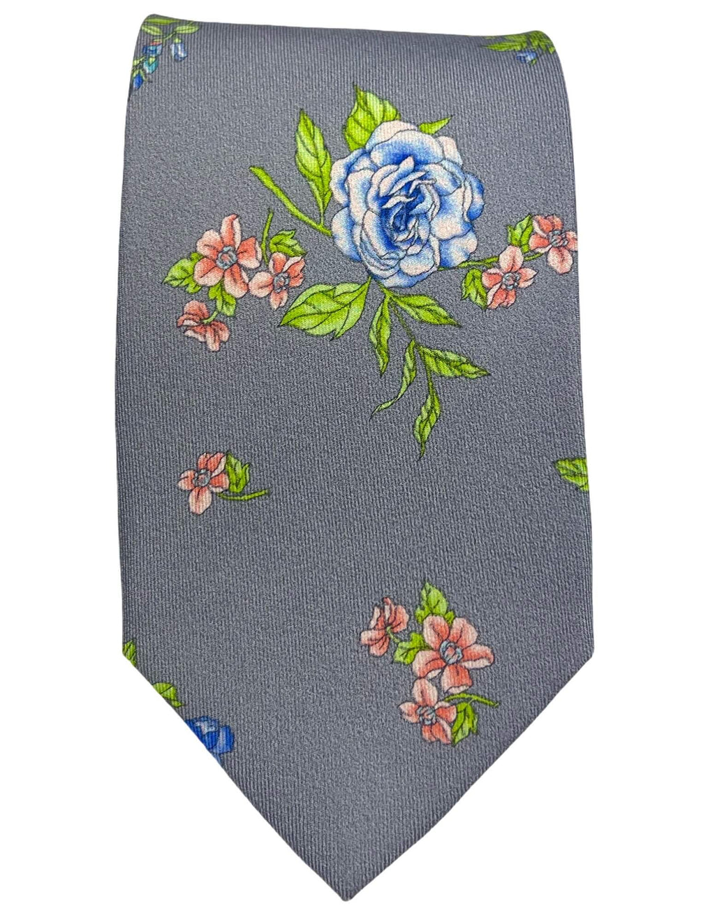 CANTINI Carina Floral Tie - Grey