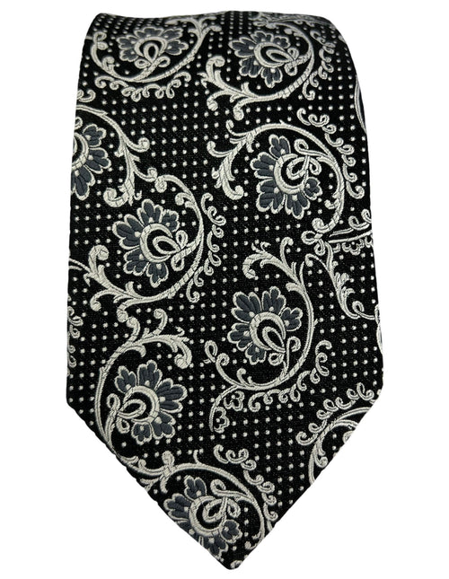 DÉCLIC Chieti Floral Tie - Black