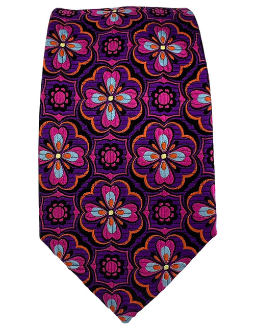 DÉCLIC Portici Patterned Tie - Purple