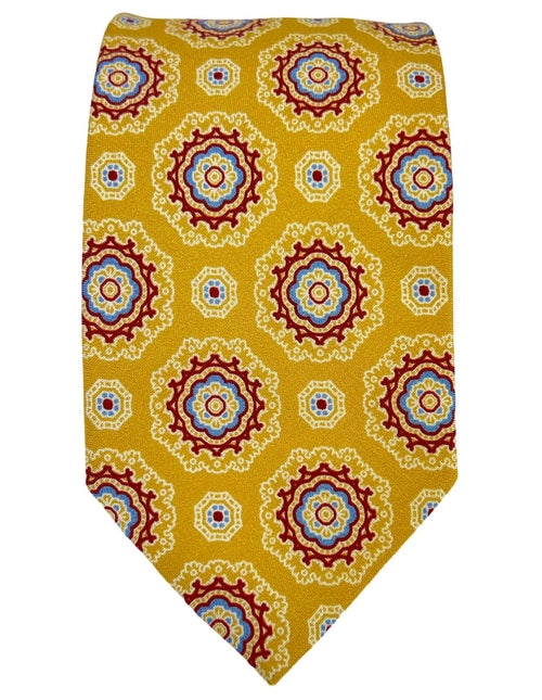 DÉCLIC Salerno Patterned Tie - Yellow