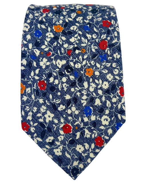 DÉCLIC Cento Floral Tie - Blue