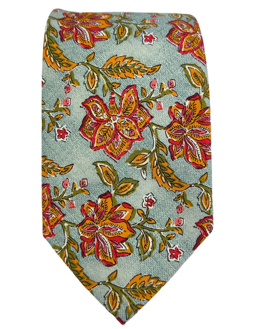 DÉCLIC Florence Floral Tie - Green