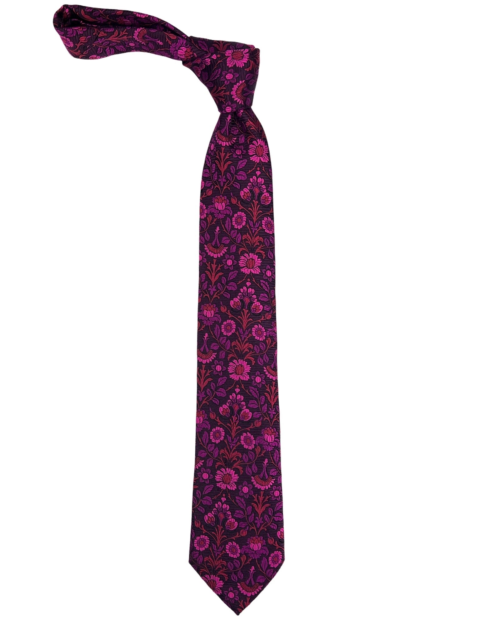 DÉCLIC Jaco Floral Tie - Fuschia