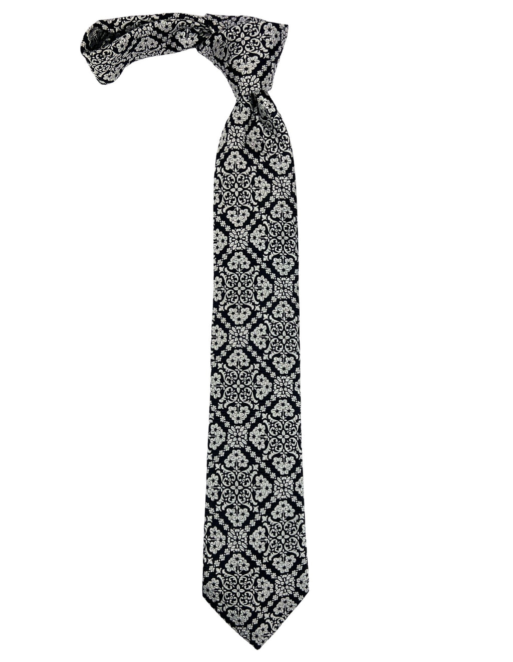 DÉCLIC Caravato Pattern Tie - Black