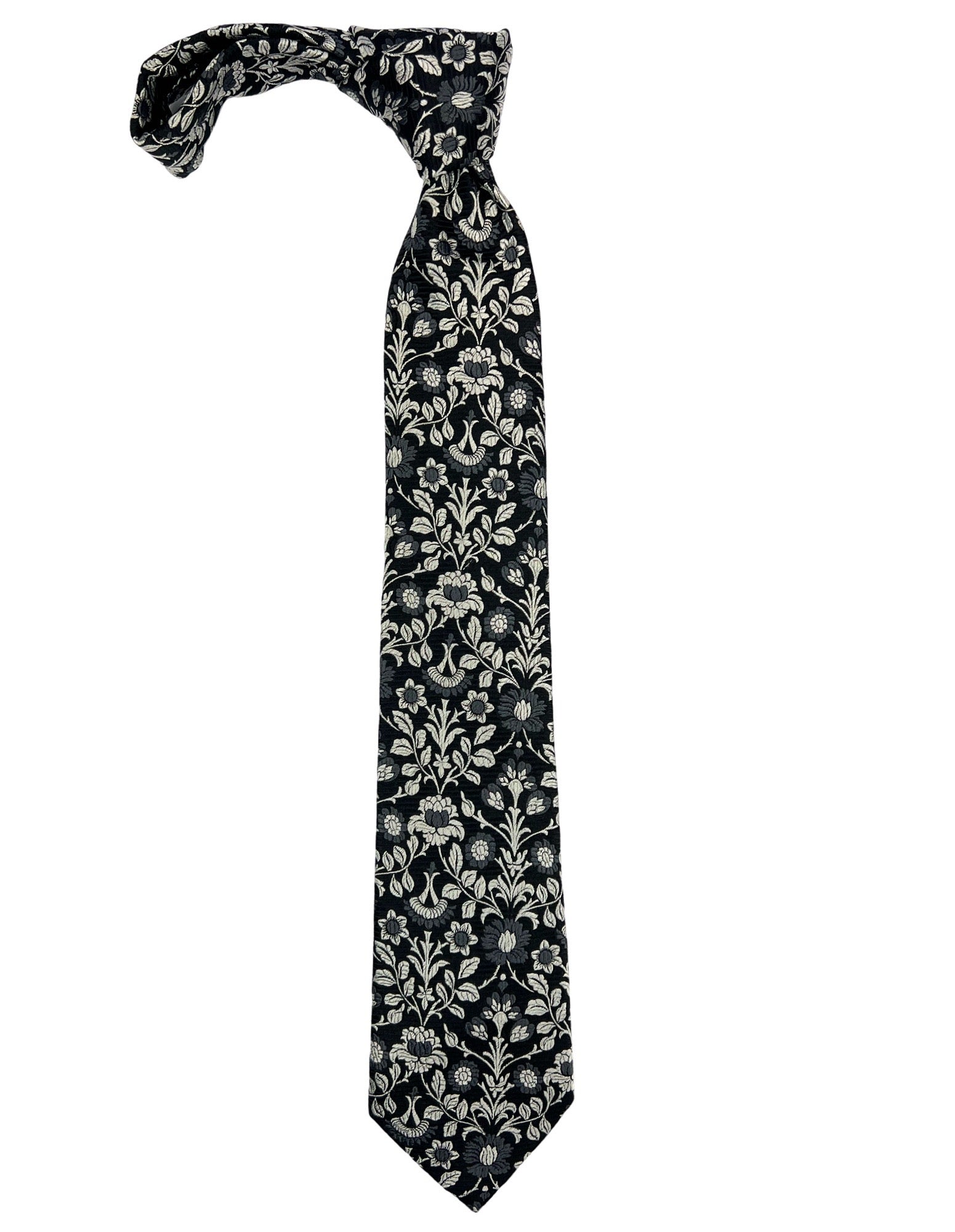 DÉCLIC Jaco Floral Tie - Black