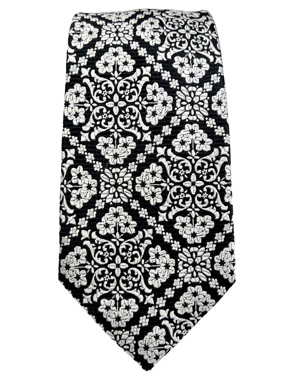DÉCLIC Caravato Pattern Tie - Black