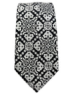 DÉCLIC Caravato Pattern Tie - Black