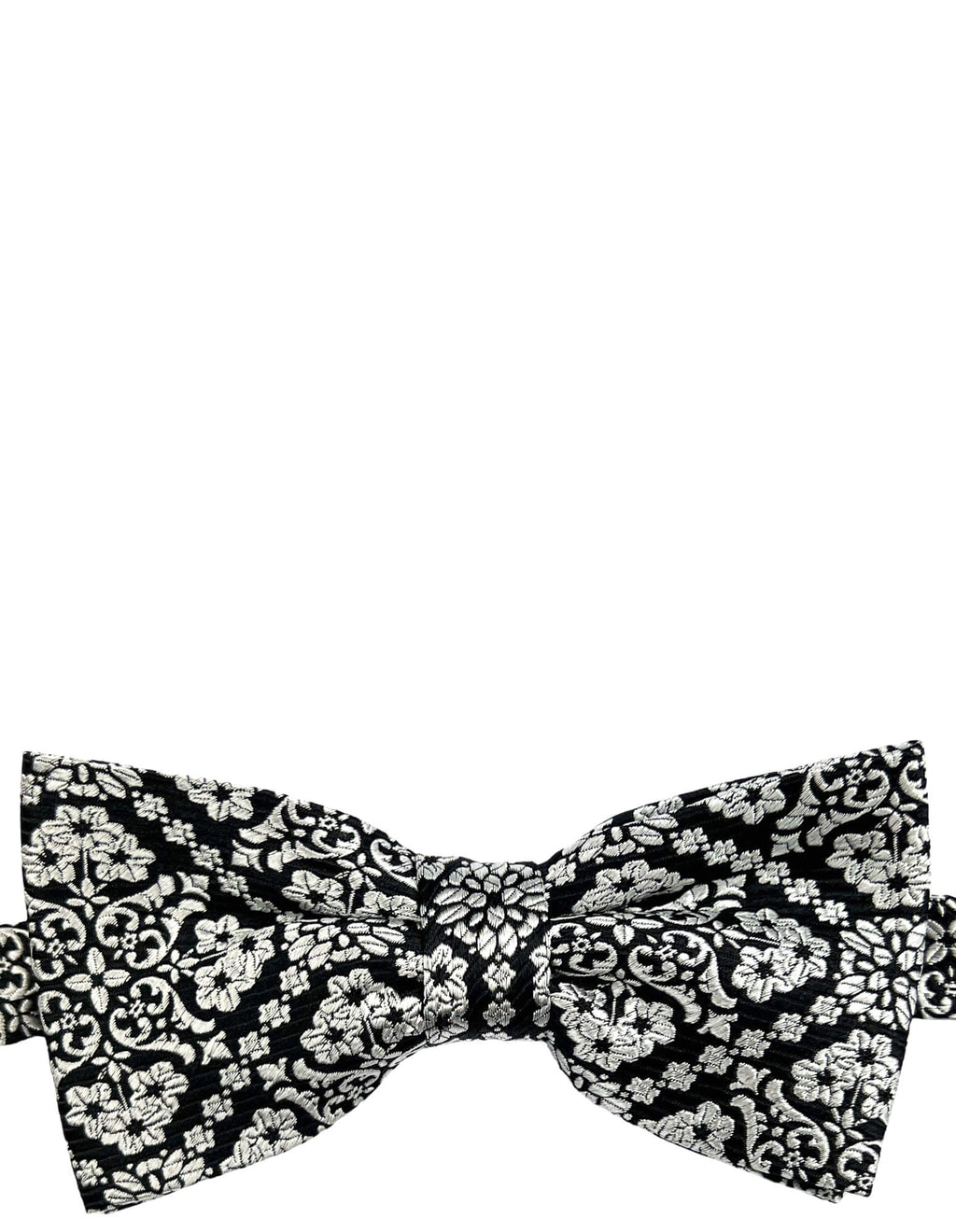 DÉCLIC Caravato Pattern Bow Tie - Black