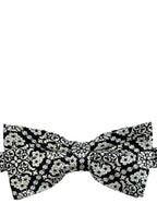 DÉCLIC Caravato Pattern Bow Tie - Black