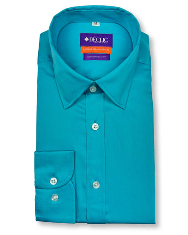 DÉCLIC Antoine Textured Shirt - Blue
