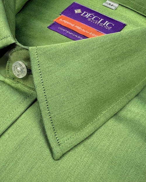 DÉCLIC Rainier Plain Shirt - Green